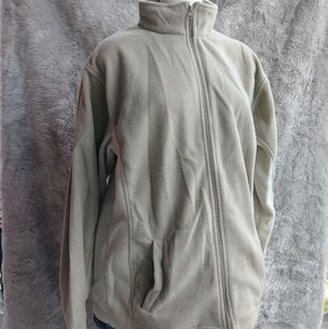 Two Toned Beige Fleece Jacket